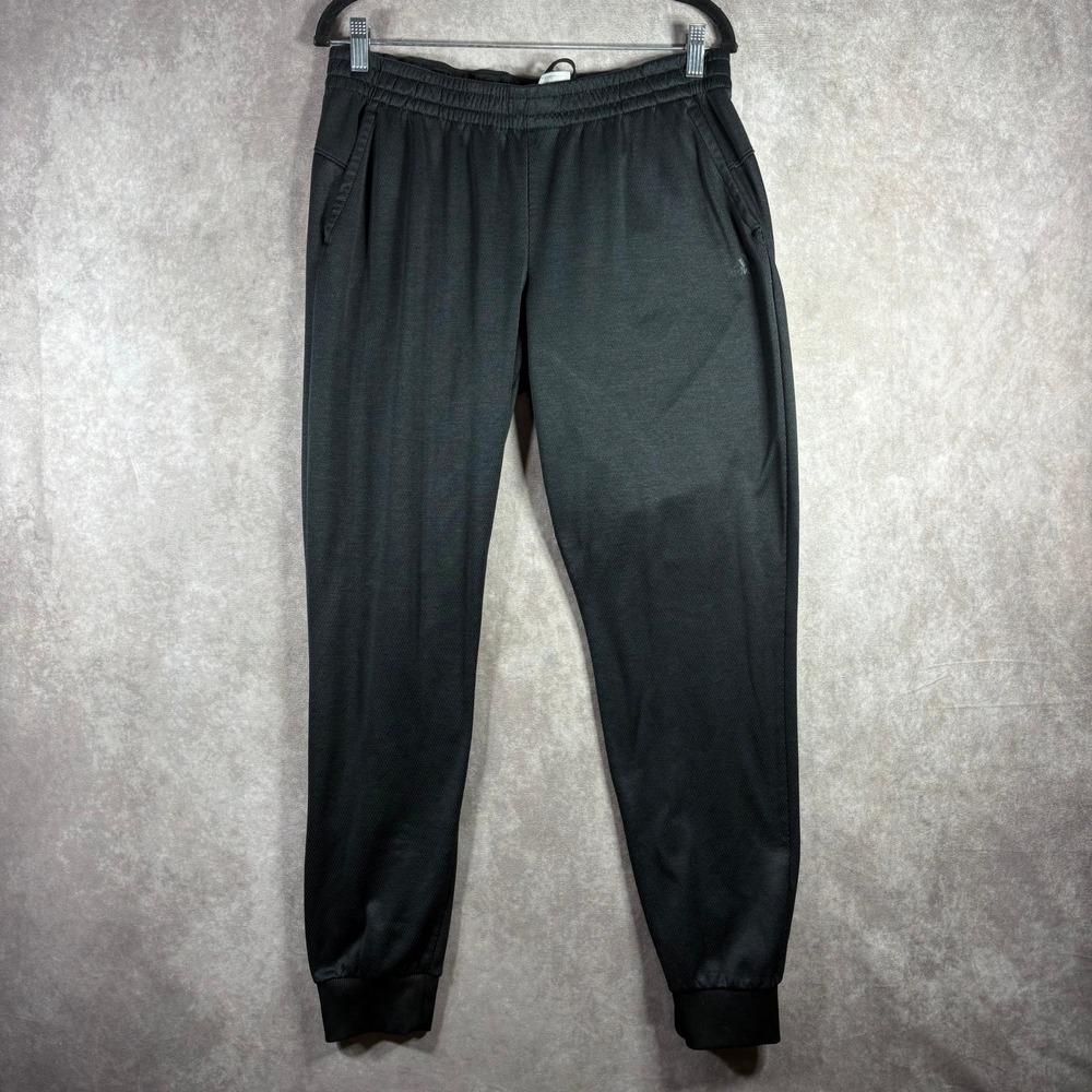 Adidas Pants Mens Large Black Climawarm Joggers Athletic Sweatpants Gym Active